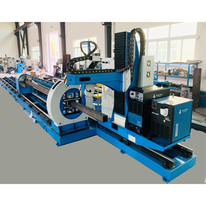 8 Axis Cnc Plasma Pipe Tube Profiles Cutting Beveling Machine